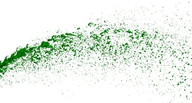 Spray cross flow